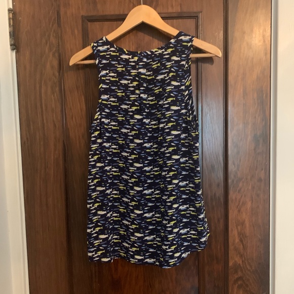 Joie Silk Top with Fish Print - Picture 5 of 7